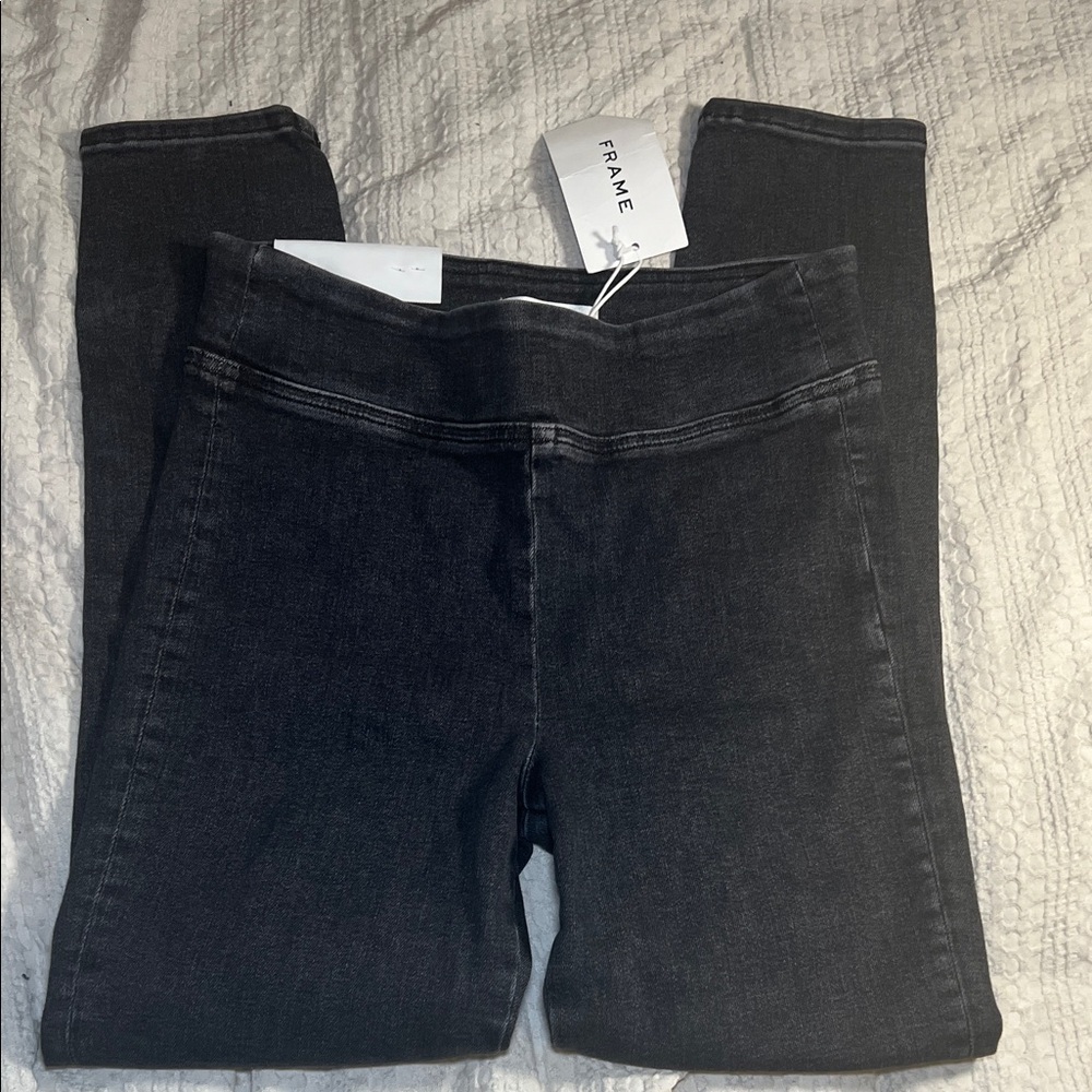 Frame Denim Women's Dark jeans high rise skinny cropped size 25